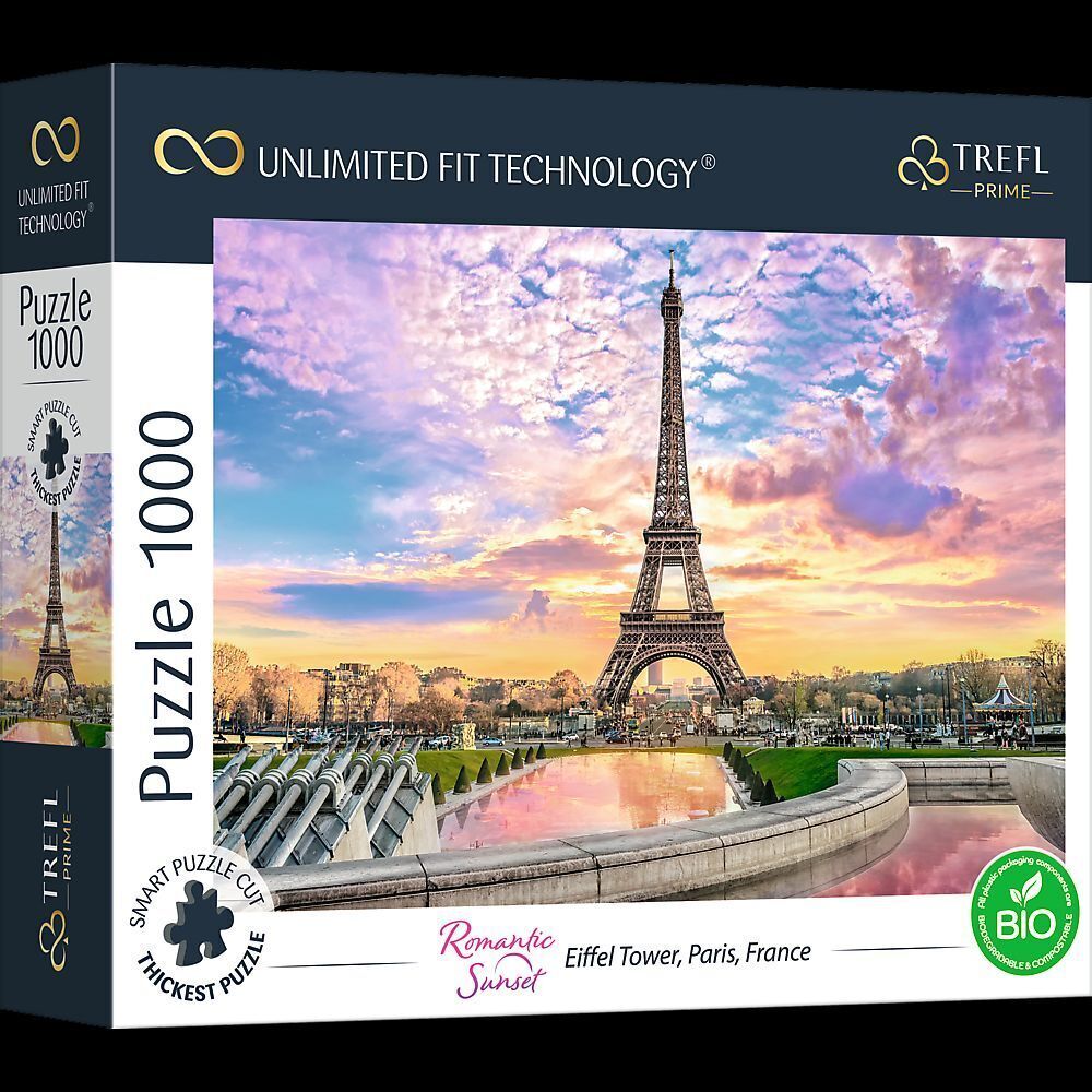 Cover: 5900511106930 | UFT Puzzle 1000 - Romantic Sunset: Eiffel Turm, Paris, Frankreich