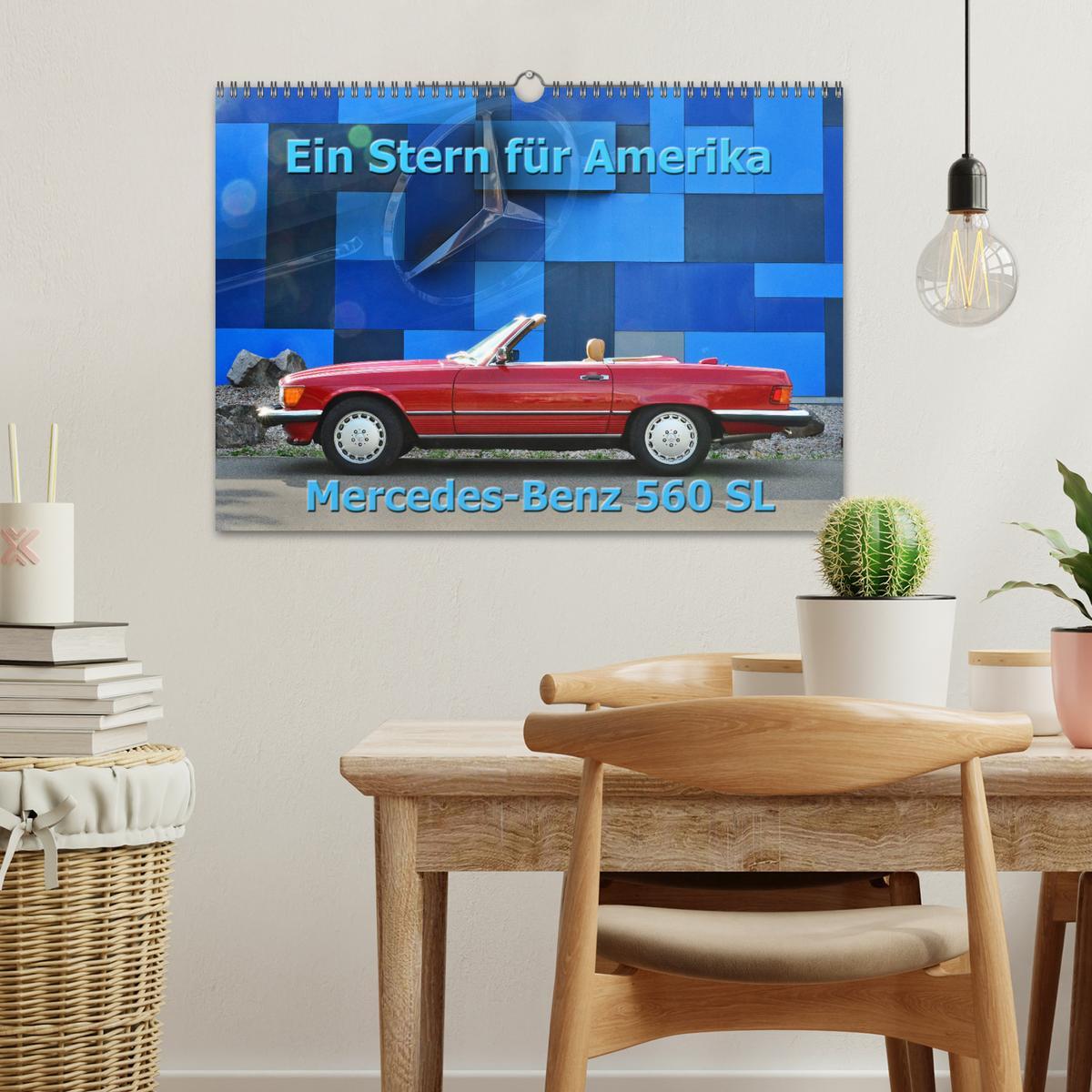 Bild: 9783435208982 | Ein Stern für Amerika - Mercedes Benz 560 SL (Wandkalender 2025 DIN...