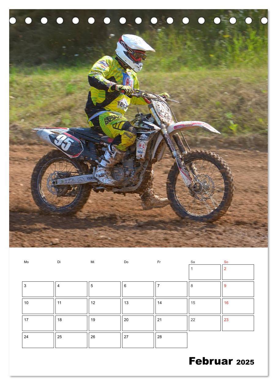 Bild: 9783457078488 | Motocross Terminplaner (Tischkalender 2025 DIN A5 hoch), CALVENDO...