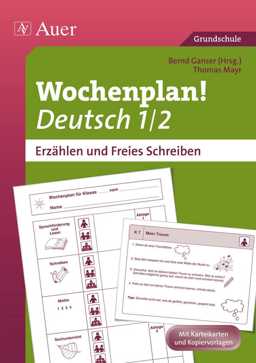 Cover: 9783403069867 | Wochenplan Deutsch 1/2, Erzählen/Freies Schreiben | Thomas Mayr | Buch