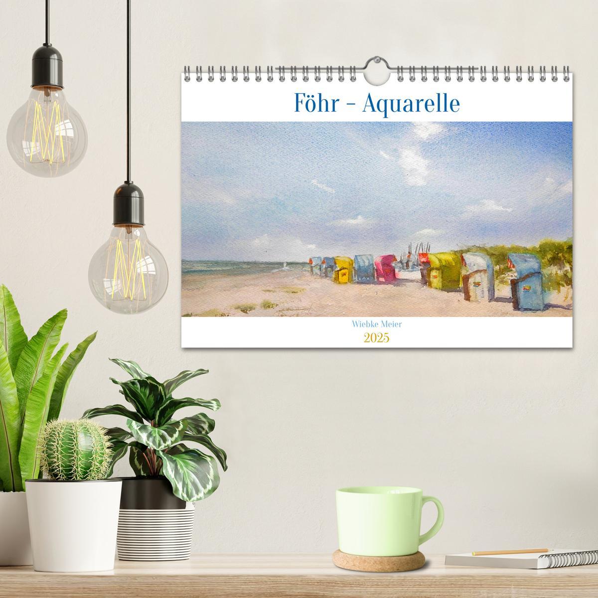 Bild: 9783457146620 | Föhr - Aquarelle (Wandkalender 2025 DIN A4 quer), CALVENDO...