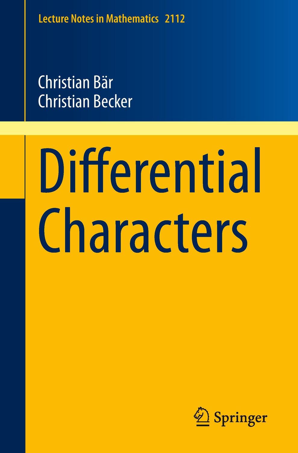 Cover: 9783319070339 | Differential Characters | Christian Becker (u. a.) | Taschenbuch