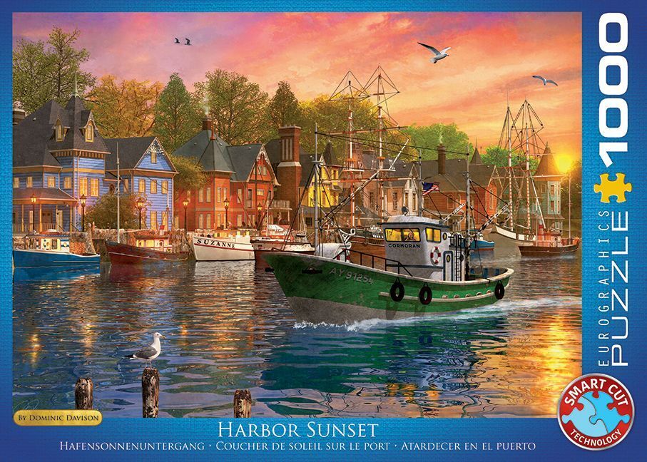 Bild: 628136609692 | Harbor Sunset (Puzzle) | Spiel | In Spielebox | 6000-0969 | 2023