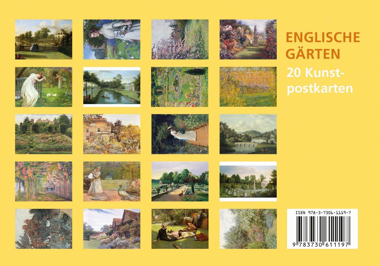Bild: 9783730611197 | Postkarten-Set Englische Gärten | Anaconda Verlag | Stück | Deutsch