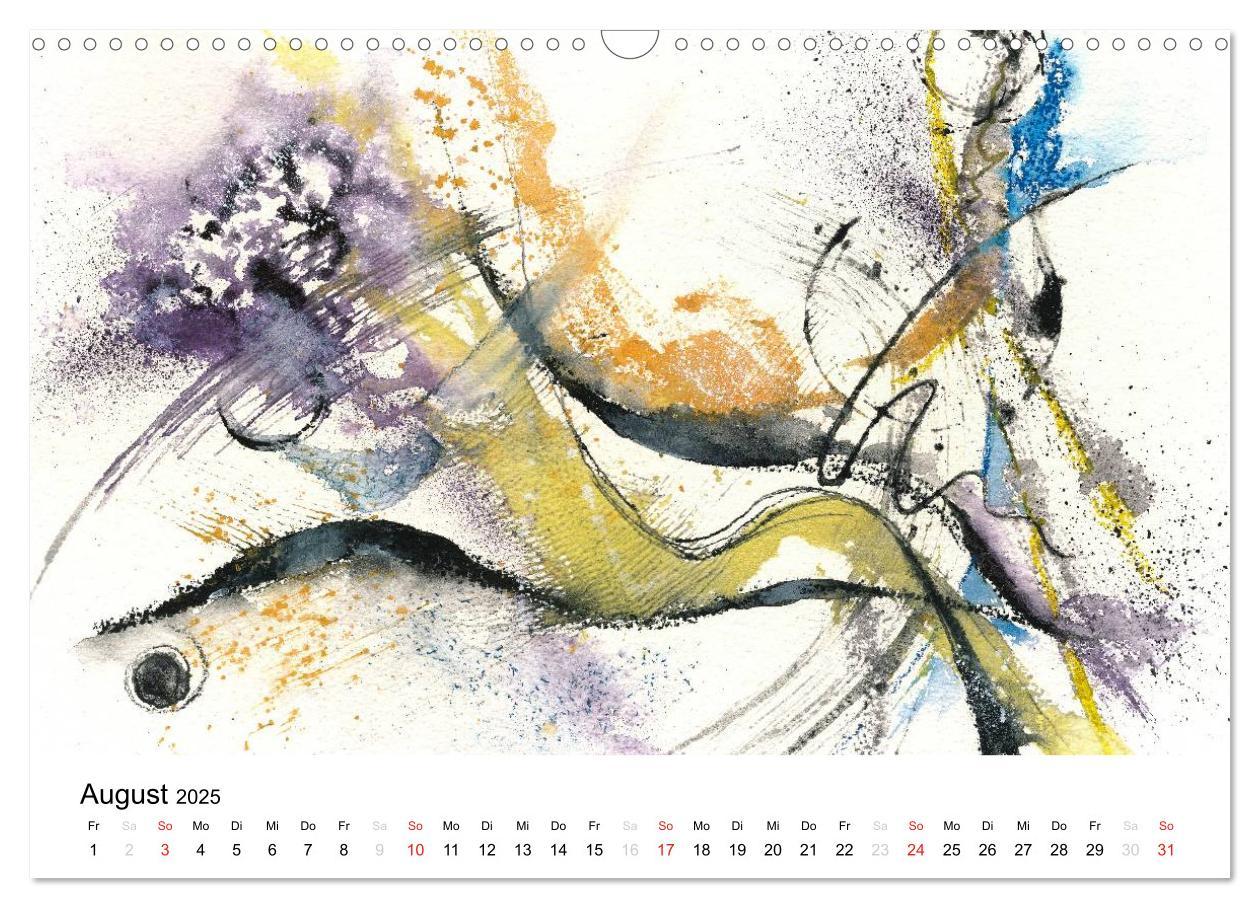 Bild: 9783435624836 | Abstrakte Aquarelle (Wandkalender 2025 DIN A3 quer), CALVENDO...