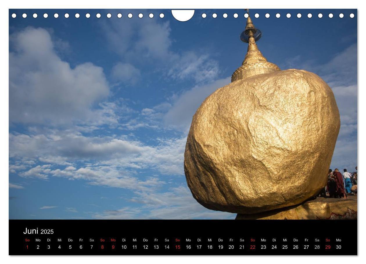 Bild: 9783435747221 | Myanmar 2025 (Wandkalender 2025 DIN A4 quer), CALVENDO Monatskalender