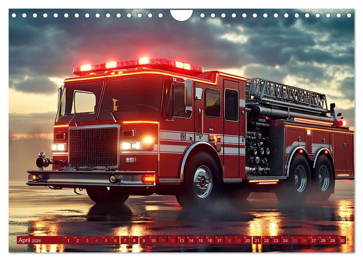 Bild: 9783457260425 | Im Bann der Rettung - Feuerwehr (Wandkalender 2026 DIN A4 quer),...