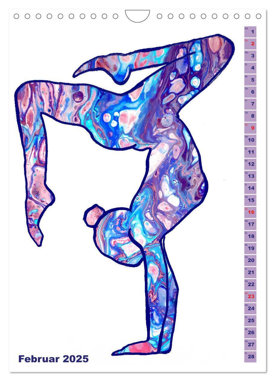 Bild: 9783435939794 | Prächtiges Yoga Pouring - Yoga verschmilzt mit Kunst (Wandkalender...