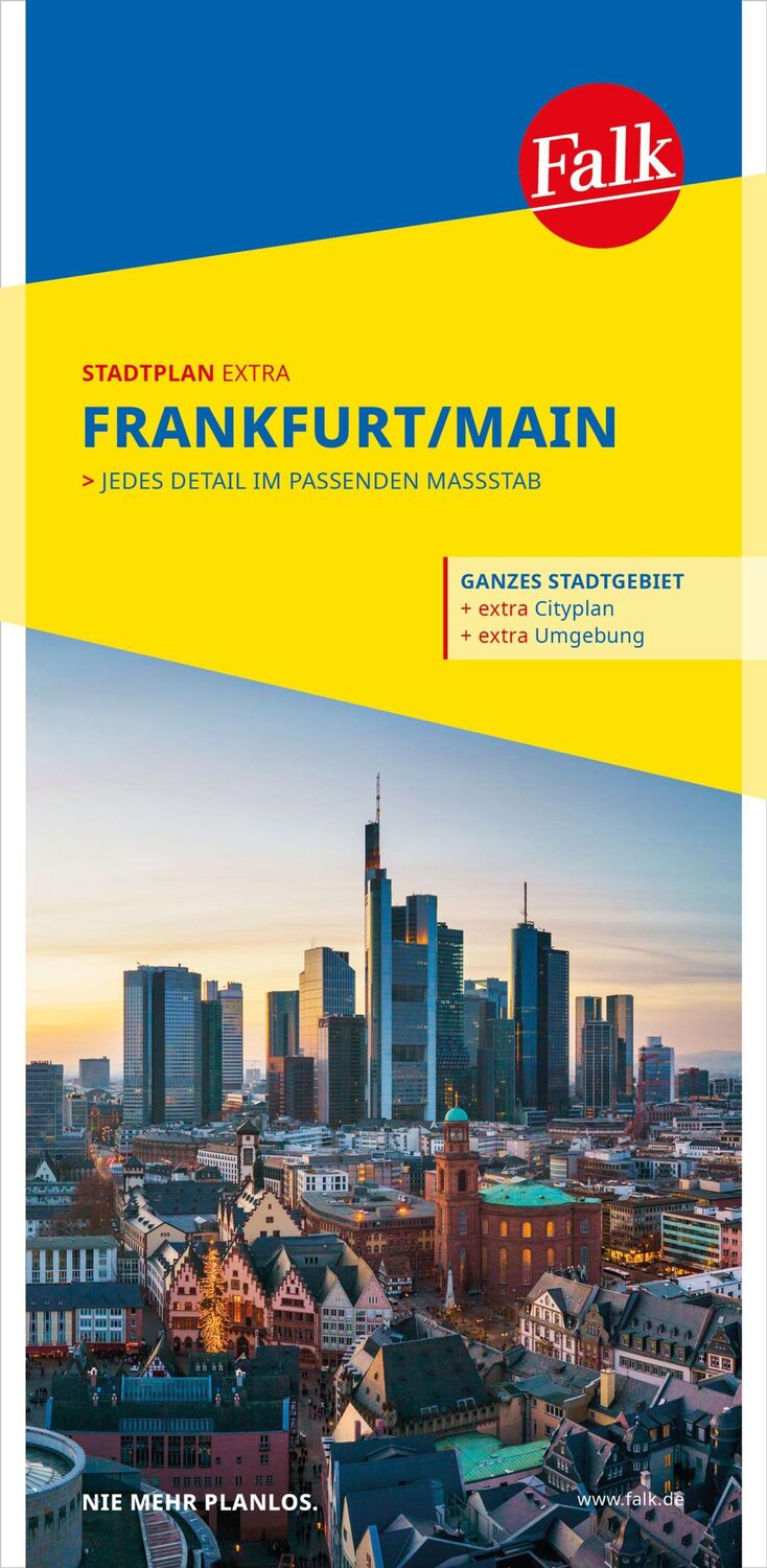 Cover: 9783827926944 | Falk Stadtplan Extra Frankfurt am Main 1:20.000 | (Land-)Karte | 2024