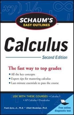 Cover: 9780071745826 | Schaum's Easy Outline of Calculus, Second Edition | Mendelson (u. a.)