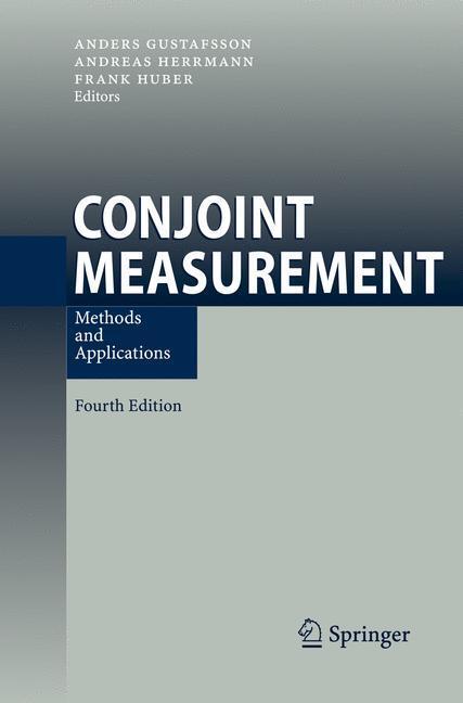 Cover: 9783642090561 | Conjoint Measurement | Methods and Applications | Gustafsson (u. a.)