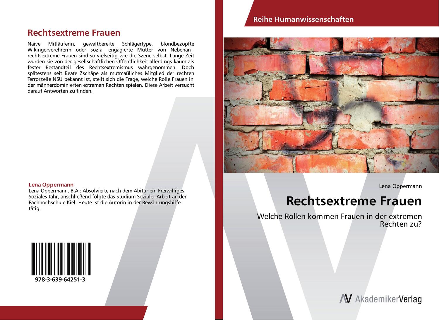 Cover: 9783639642513 | Rechtsextreme Frauen | Lena Oppermann | Taschenbuch | Paperback | 2014
