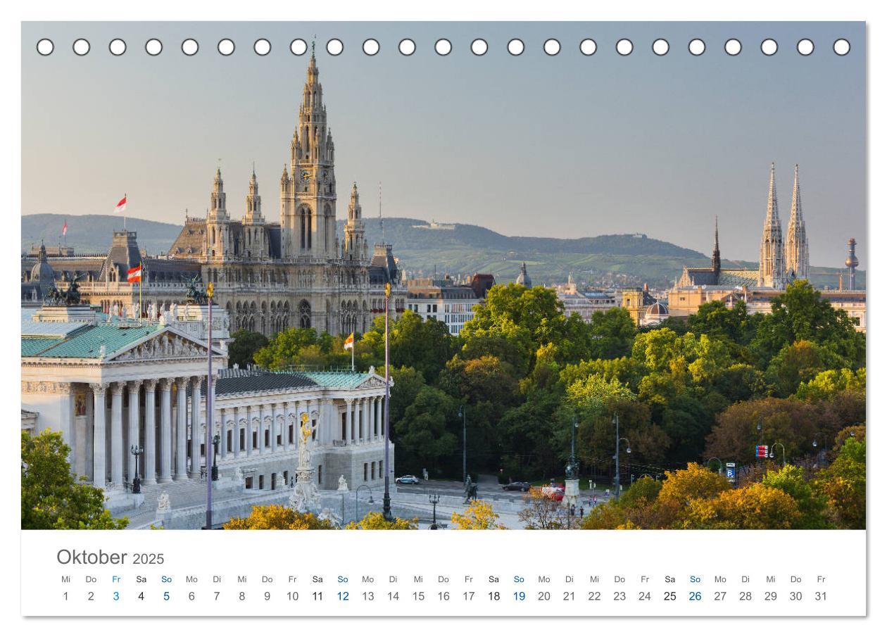 Bild: 9783435452460 | Traumhaftes Wien 2025 (Tischkalender 2025 DIN A5 quer), CALVENDO...