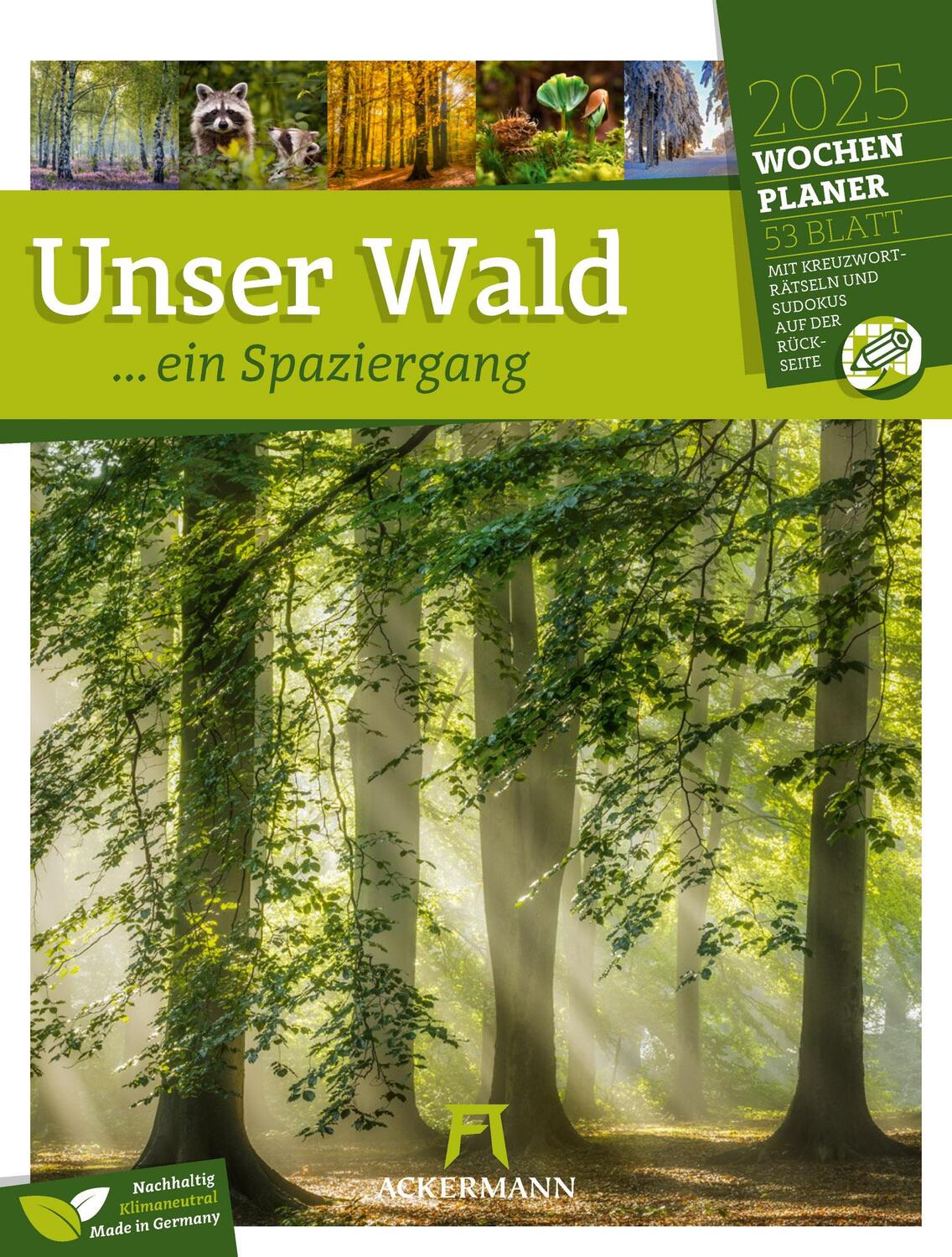 Cover: 9783838425979 | Unser Wald - Wochenplaner Kalender 2025 | Ackermann Kunstverlag | 2025