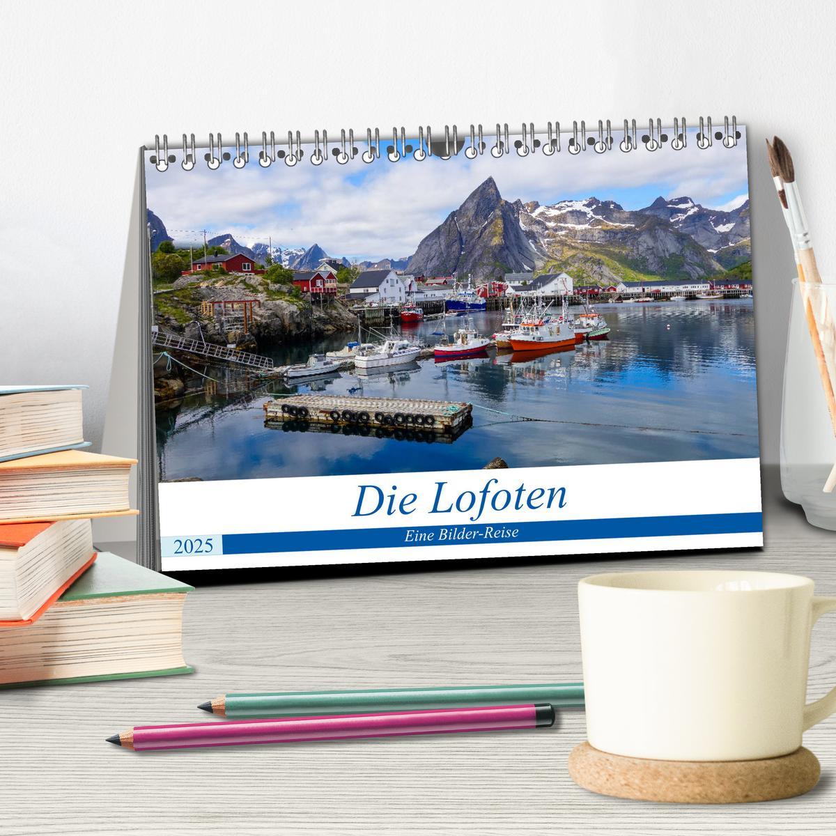 Bild: 9783435411887 | Die Lofoten - Eine Bilder-Reise (Tischkalender 2025 DIN A5 quer),...