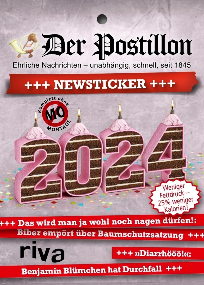 Cover: 9783742323989 | Der Postillon +++ Newsticker +++ 2024 | Stefan Sichermann | Kalender
