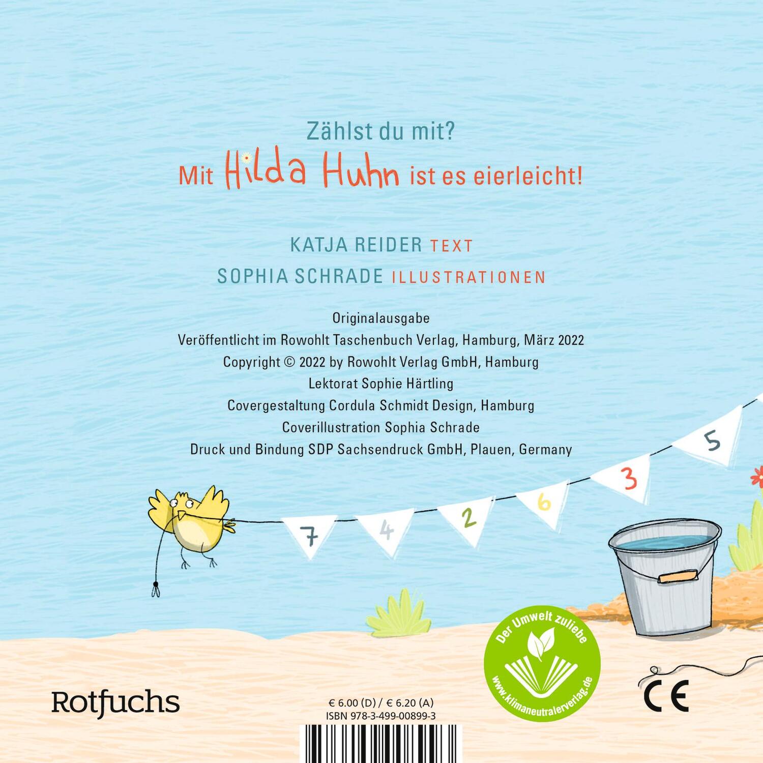 Rückseite: 9783499008993 | Hilda Huhn geht Eier suchen | Katja Reider | Buch | Deutsch | 2022