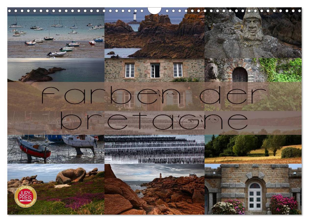 Cover: 9783383545214 | Farben der Bretagne (Wandkalender 2024 DIN A3 quer), CALVENDO...
