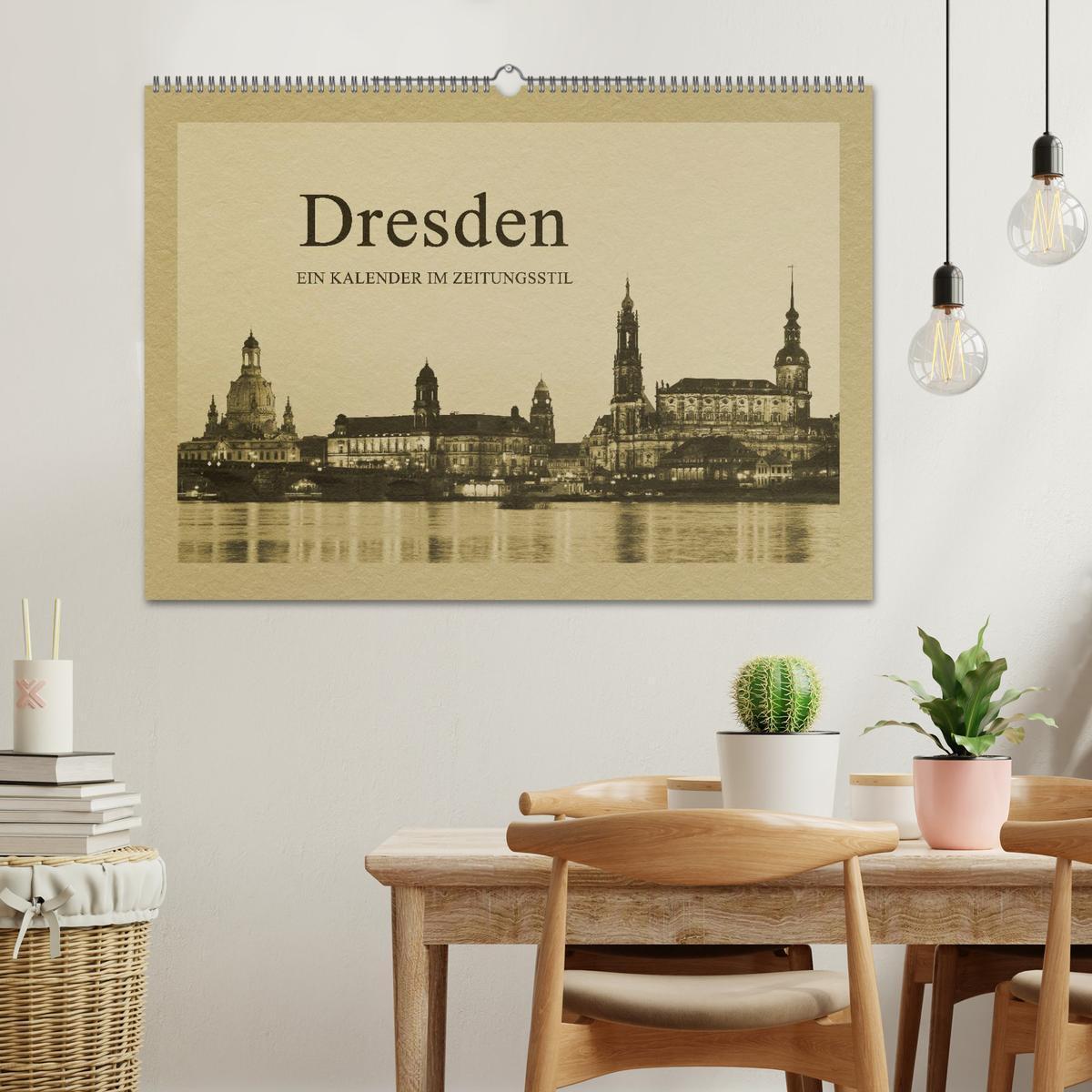 Bild: 9783435828500 | Dresden - Ein Kalender im Zeitungsstil (Wandkalender 2025 DIN A2...