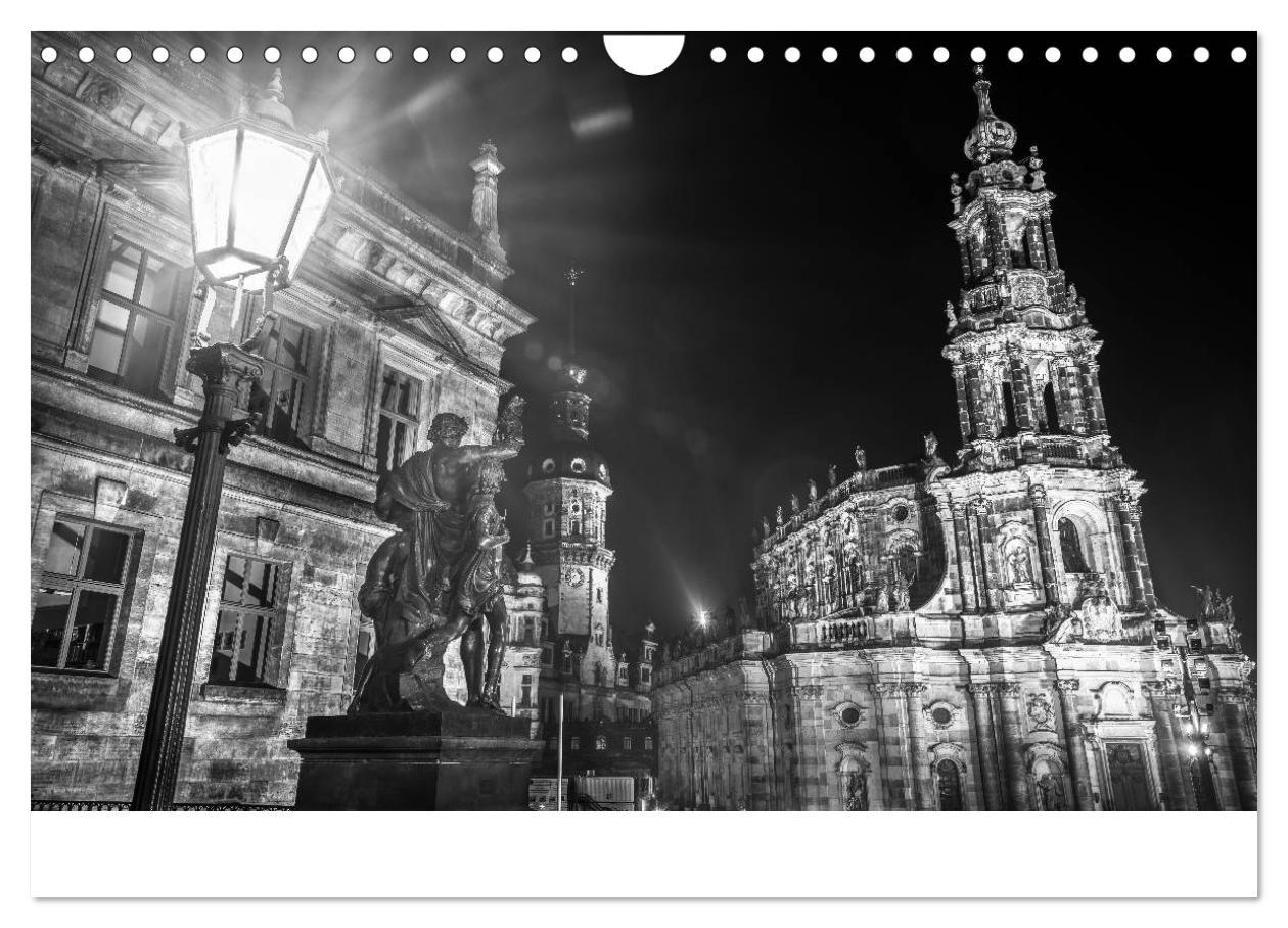 Bild: 9783435637478 | Dresden - Elbflorenz bei Nacht (Wandkalender 2025 DIN A4 quer),...