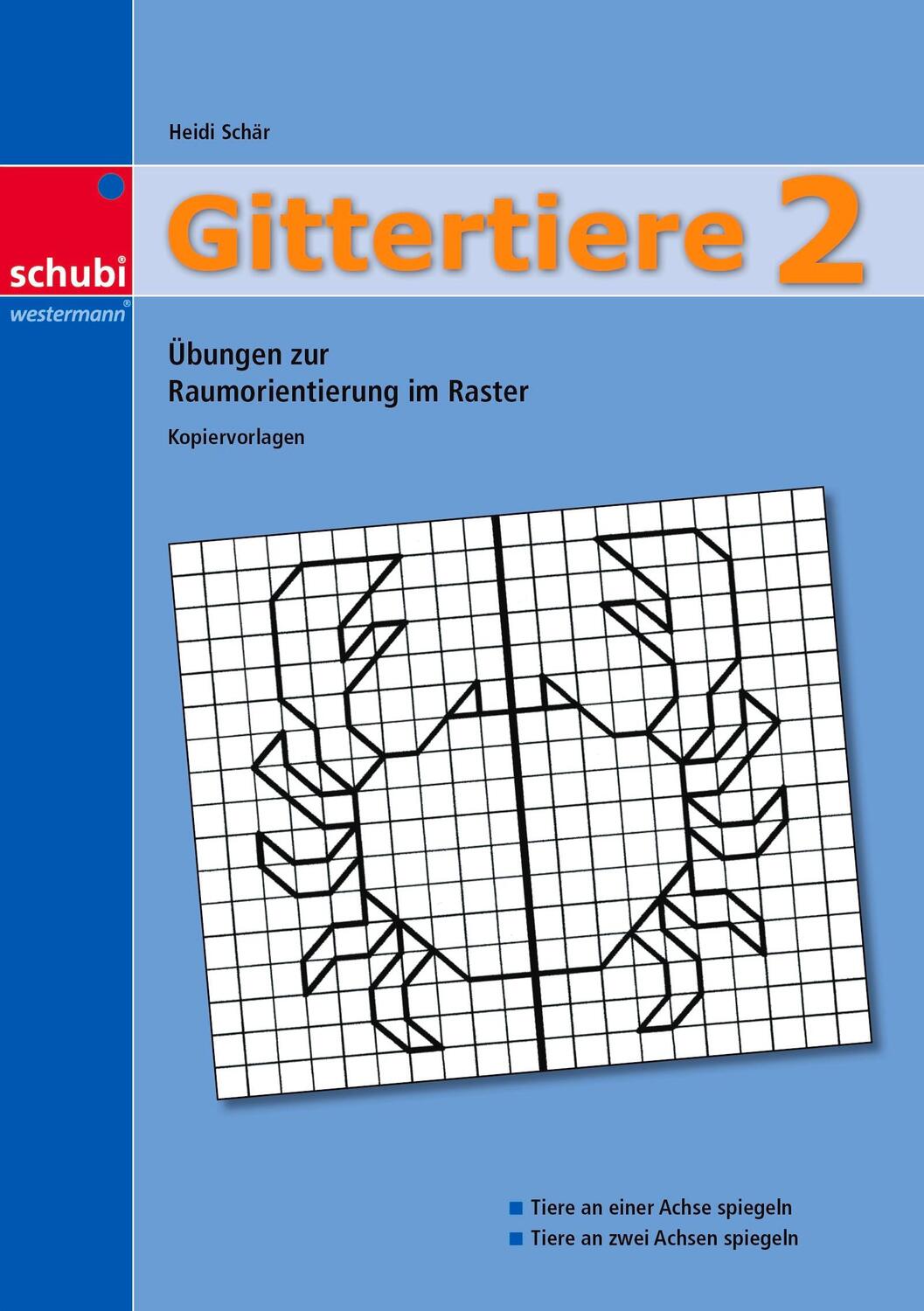 Cover: 9783898917360 | Gittertiere 2 | Übungen zur Raumorientierung im Raster | Heidi Schär