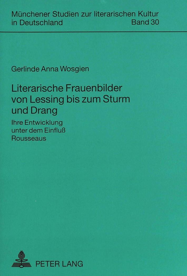 Cover: 9783631347843 | Literarische Frauenbilder von Lessing bis zum Sturm und Drang | Buch