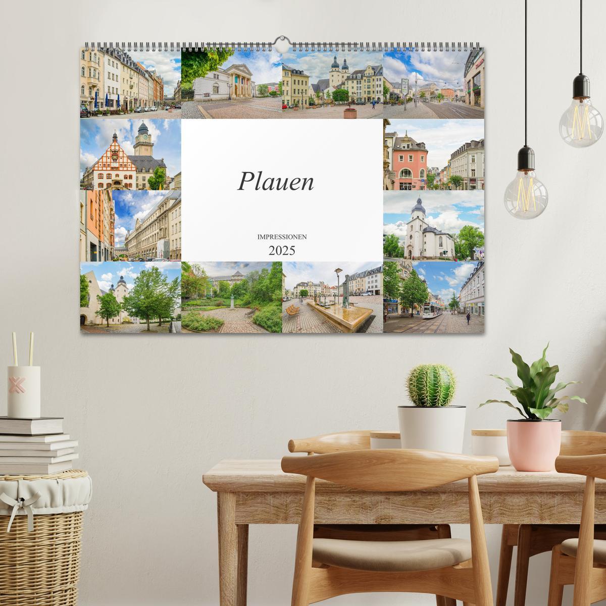 Bild: 9783435222513 | Plauen Impressionen (Wandkalender 2025 DIN A2 quer), CALVENDO...