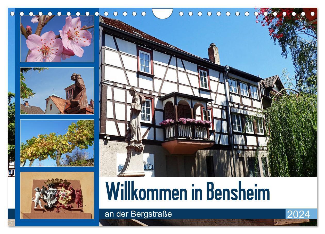 Cover: 9783675957886 | Willkommen in Bensheim an der Bergstraße (Wandkalender 2024 DIN A4...