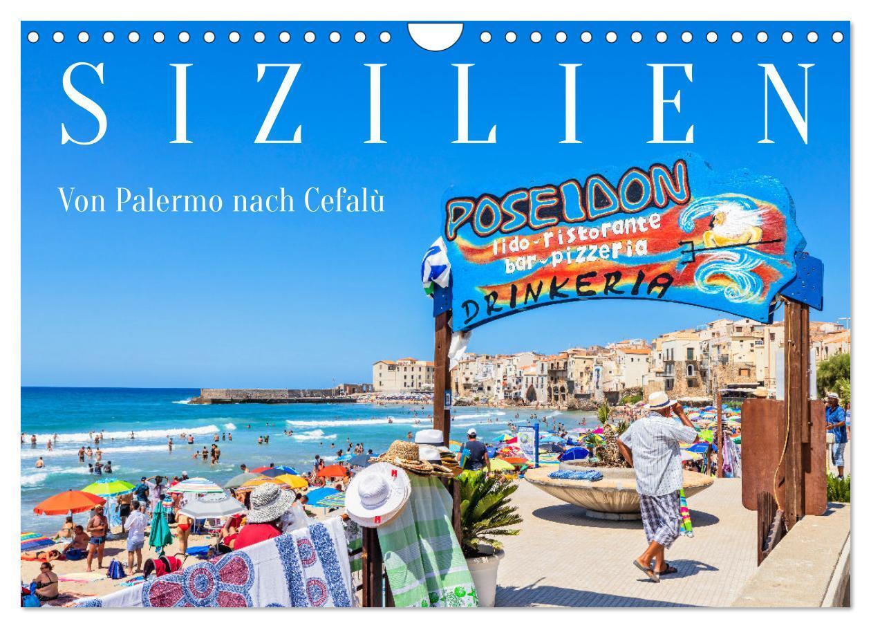 Cover: 9783675986930 | Sizilien - Von Palermo nach Cefalù (Wandkalender 2024 DIN A4 quer),...