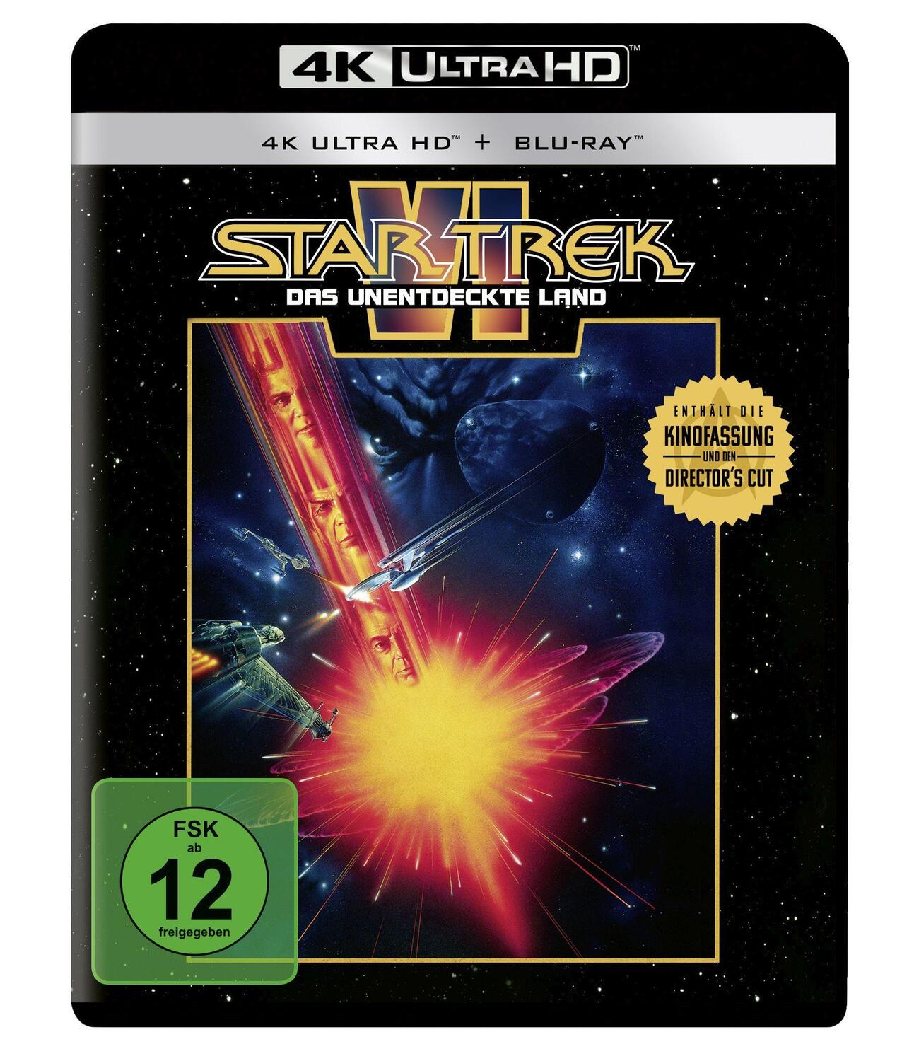Cover: 5053083253332 | Star Trek VI: Das unentdeckte Land 4K, 1 UHD-Blu-ray + 1 Blu-ray