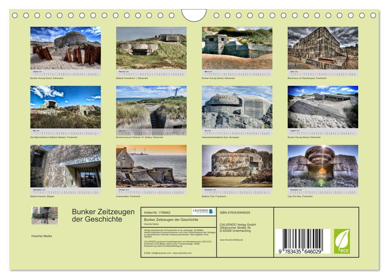 Bild: 9783435646029 | Bunker Zeitzeugen der Geschichte (Wandkalender 2025 DIN A4 quer),...