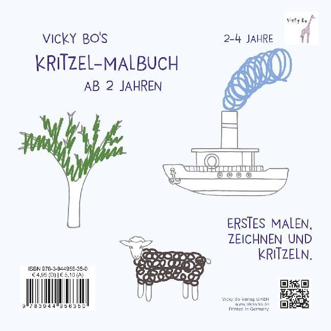 Bild: 9783944956350 | Kritzel-Malbuch ab 2 Jahre | Malbuch | Vicky Bo | Broschüre | 36 S.