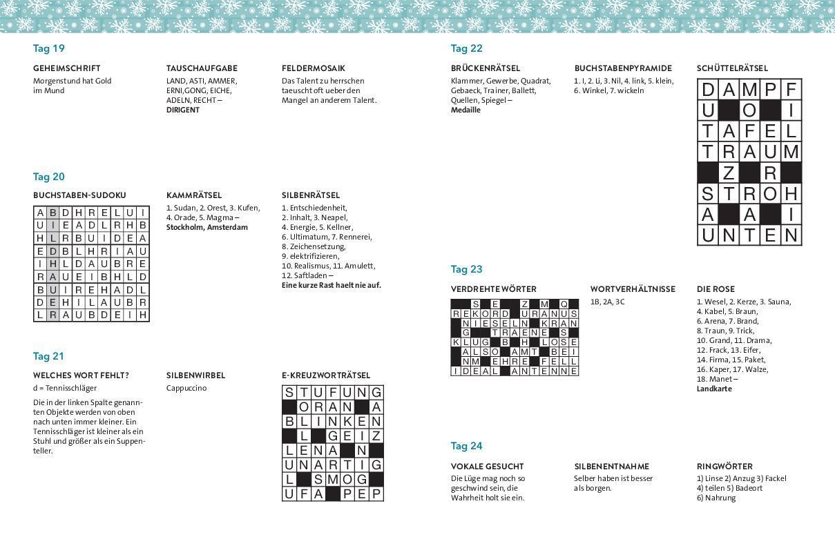 Bild: 9783625194538 | Adventskalender Gedächtnistraining | Taschenbuch | 108 S. | Deutsch