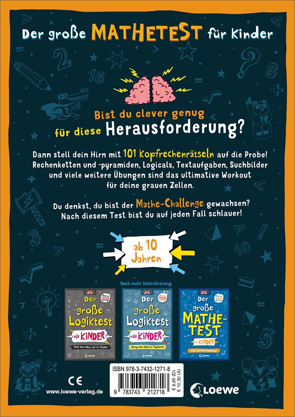 Rückseite: 9783743212718 | Der große Mathetest für Kinder - Bist du eine 1 in Mathe? | Moore