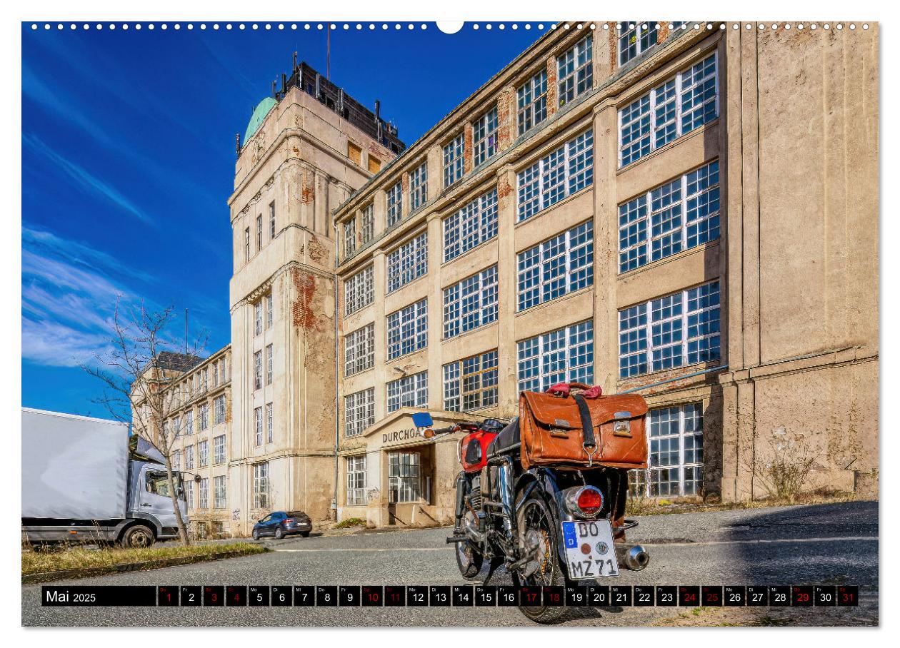 Bild: 9783457214251 | Meine MZ ES 250/2 unterwegs in Chemnitz (Wandkalender 2025 DIN A2...