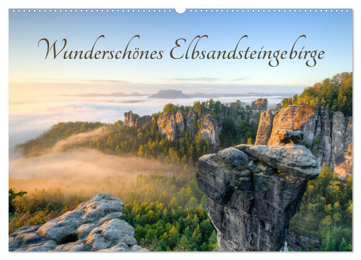 Cover: 9783675570405 | Wunderschönes Elbsandsteingebirge (Wandkalender 2024 DIN A2 quer),...