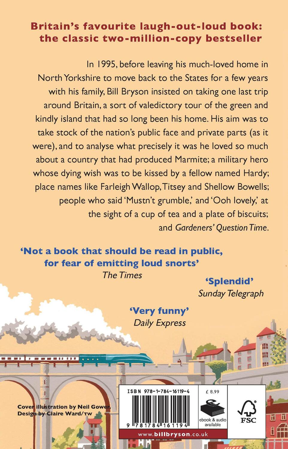 Rückseite: 9781784161194 | Notes from a Small Island | Journey Through Britain | Bill Bryson