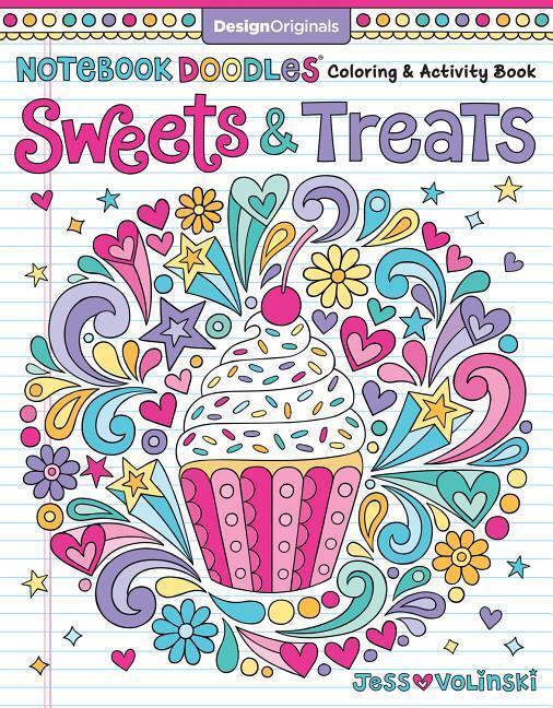 Cover: 9781497202498 | Notebook Doodles Sweets & Treats: Coloring & Activity Book | Volinski