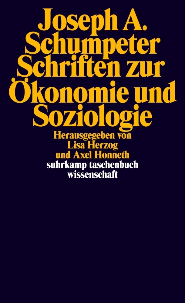 Cover: 9783518297124 | Schriften zur Ökonomie und Soziologie | Joseph Schumpeter | Buch