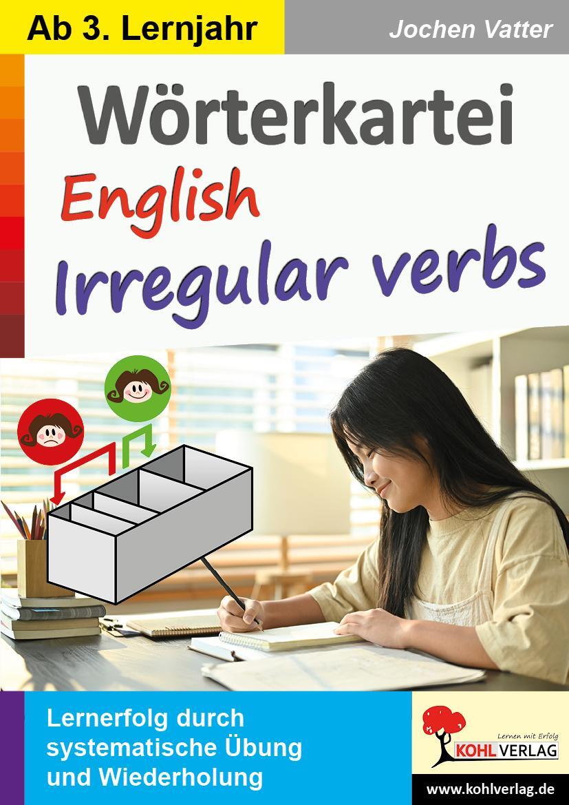 Cover: 9783988410177 | Wörterkartei English Irregular verbs | Jochen Vatter | Taschenbuch