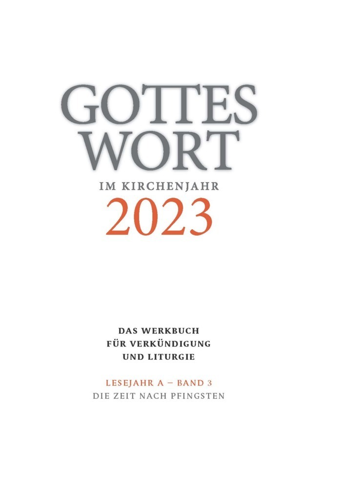 Cover: 9783429058302 | Gottes Wort im Kirchenjahr | Christoph Heinemann | Taschenbuch | 2023