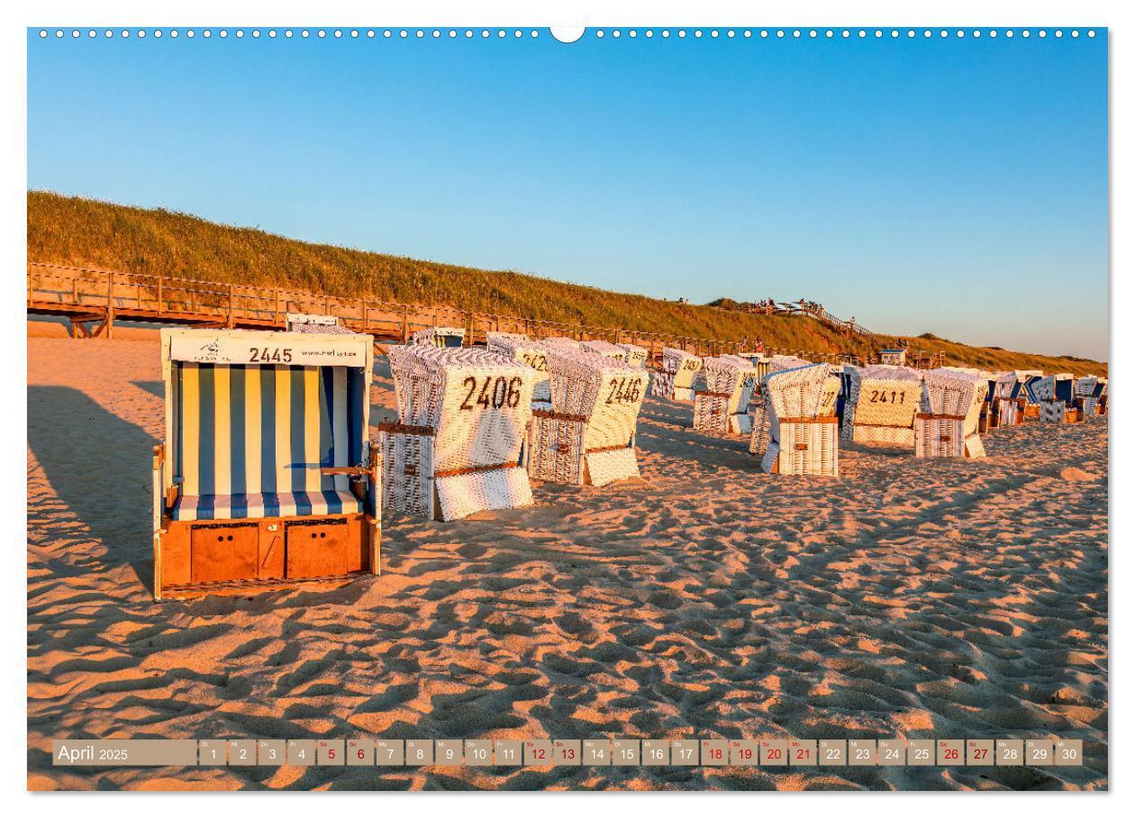 Bild: 9783383941603 | Sylt im Abendlicht (Wandkalender 2025 DIN A2 quer), CALVENDO...