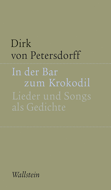 Cover: 9783835330221 | In der Bar zum Krokodil | Lieder und Songs als Gedichte | Petersdorff