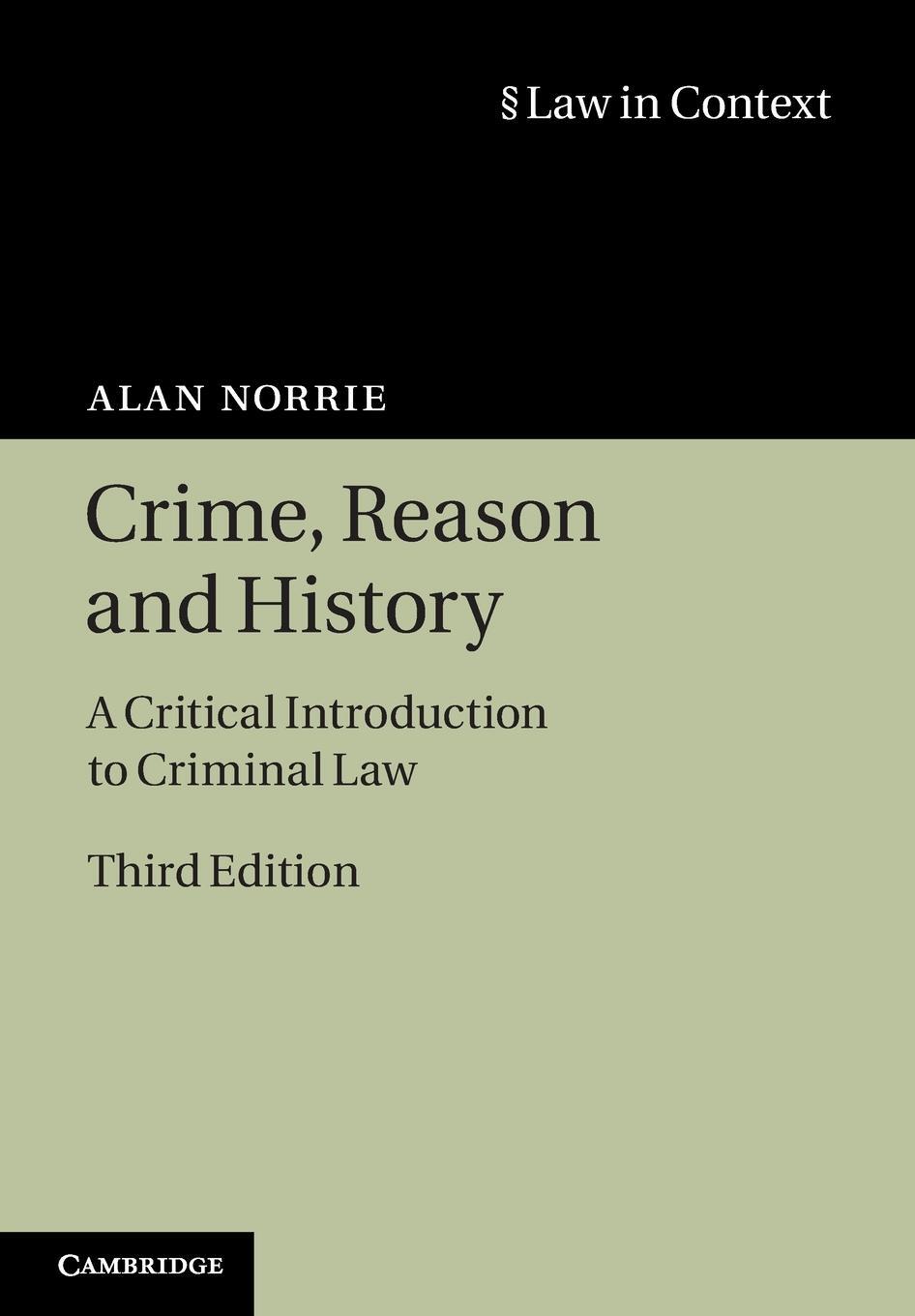 Cover: 9780521731683 | Crime, Reason and History | Alan Norrie | Taschenbuch | Paperback
