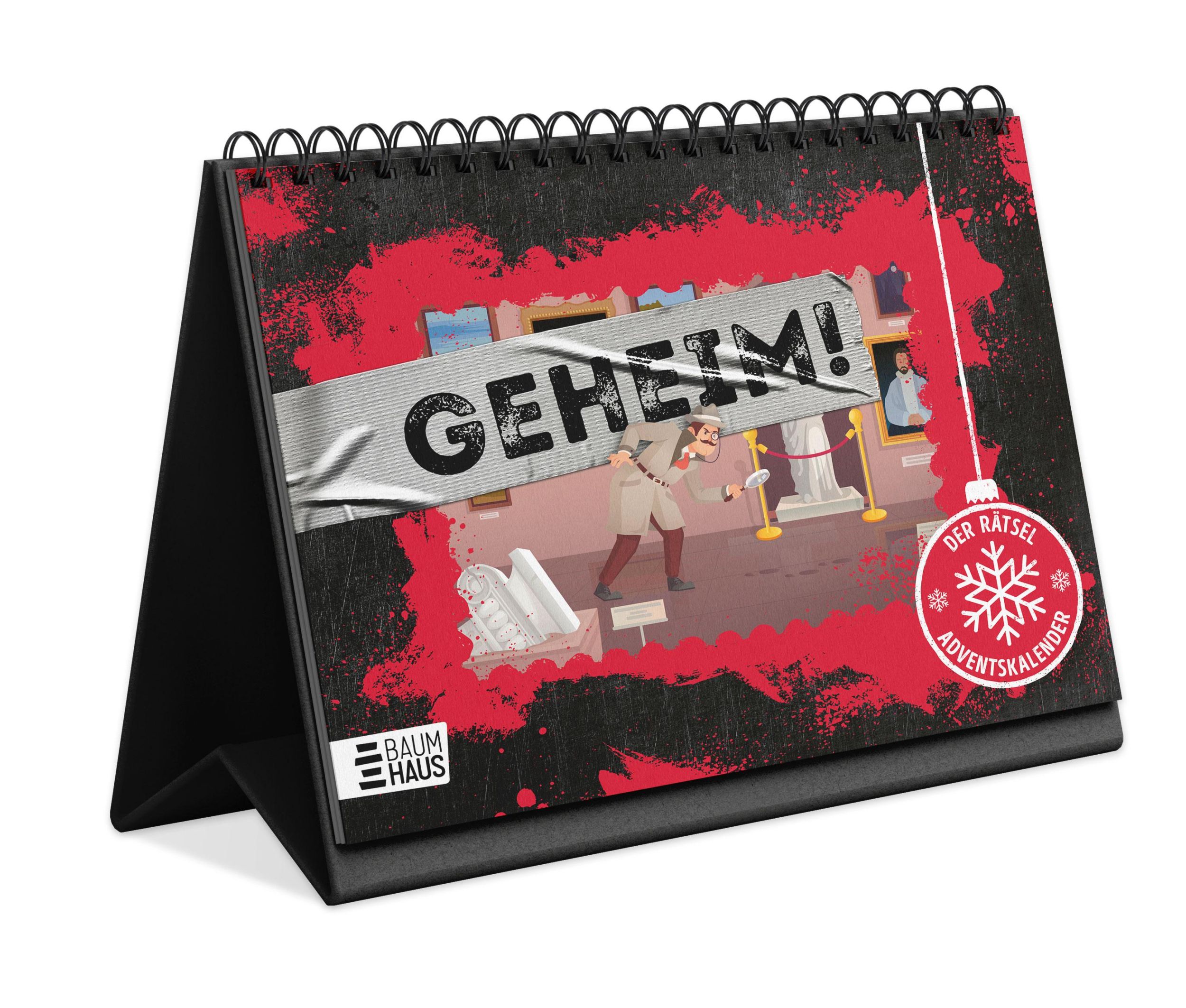 Cover: 9783833909108 | Geheim! - Der Rätsel-Adventskalender | Kalender | 48 S. | Deutsch