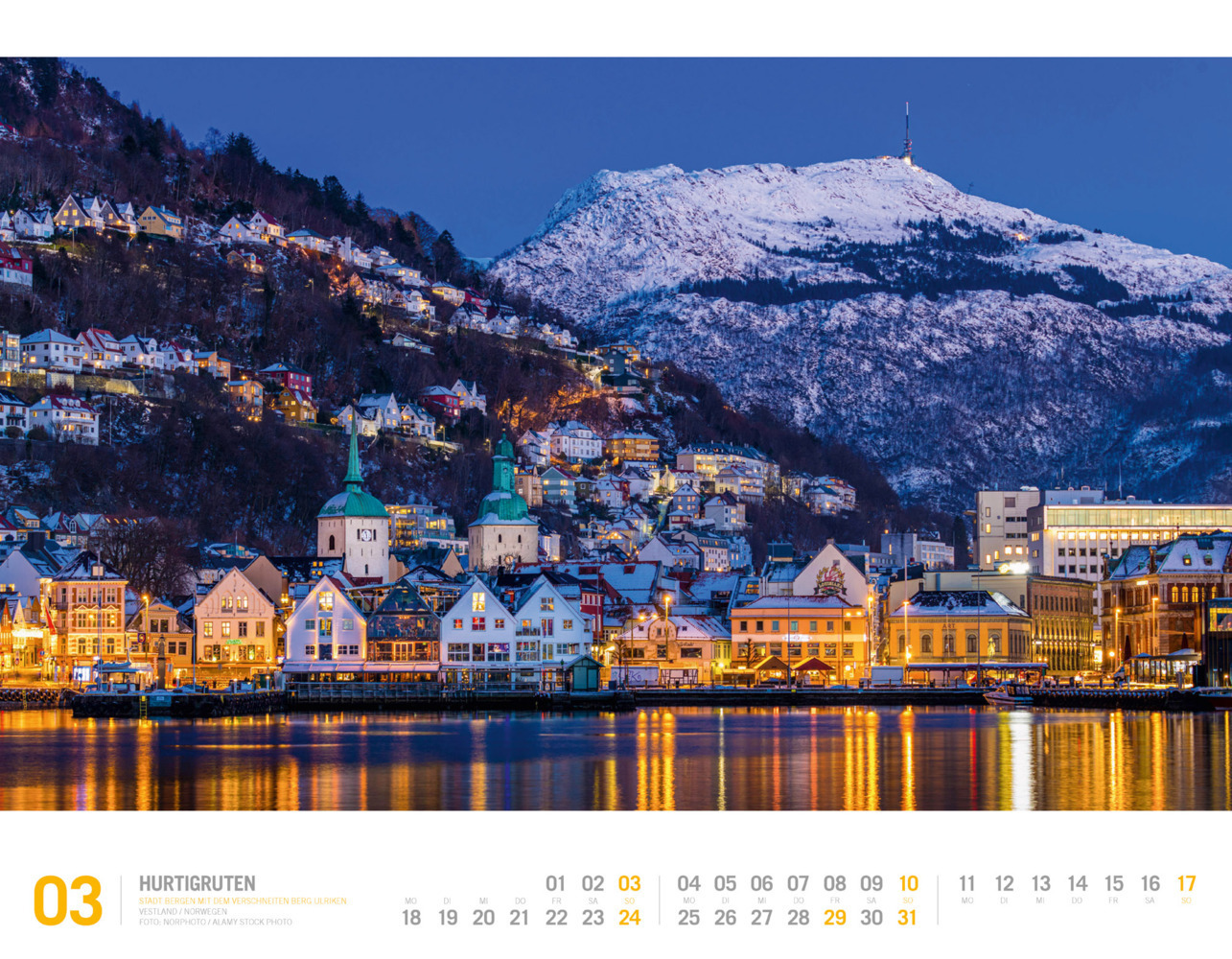 Bild: 9783838424446 | Hurtigruten - Unterwegs zwischen Bergen und Kirkenes Kalender 2024