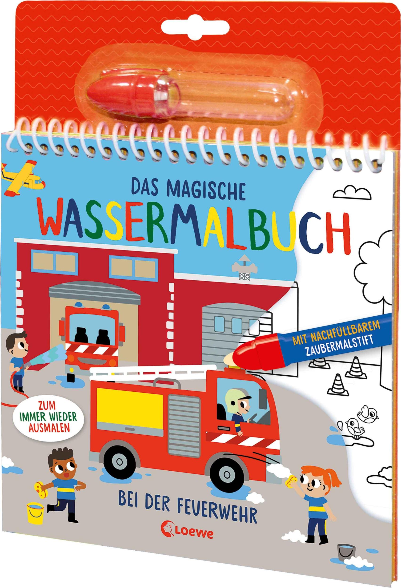 Cover: 9783743219403 | Das magische Wassermalbuch - Bei der Feuerwehr | Svenja Pidde | Buch