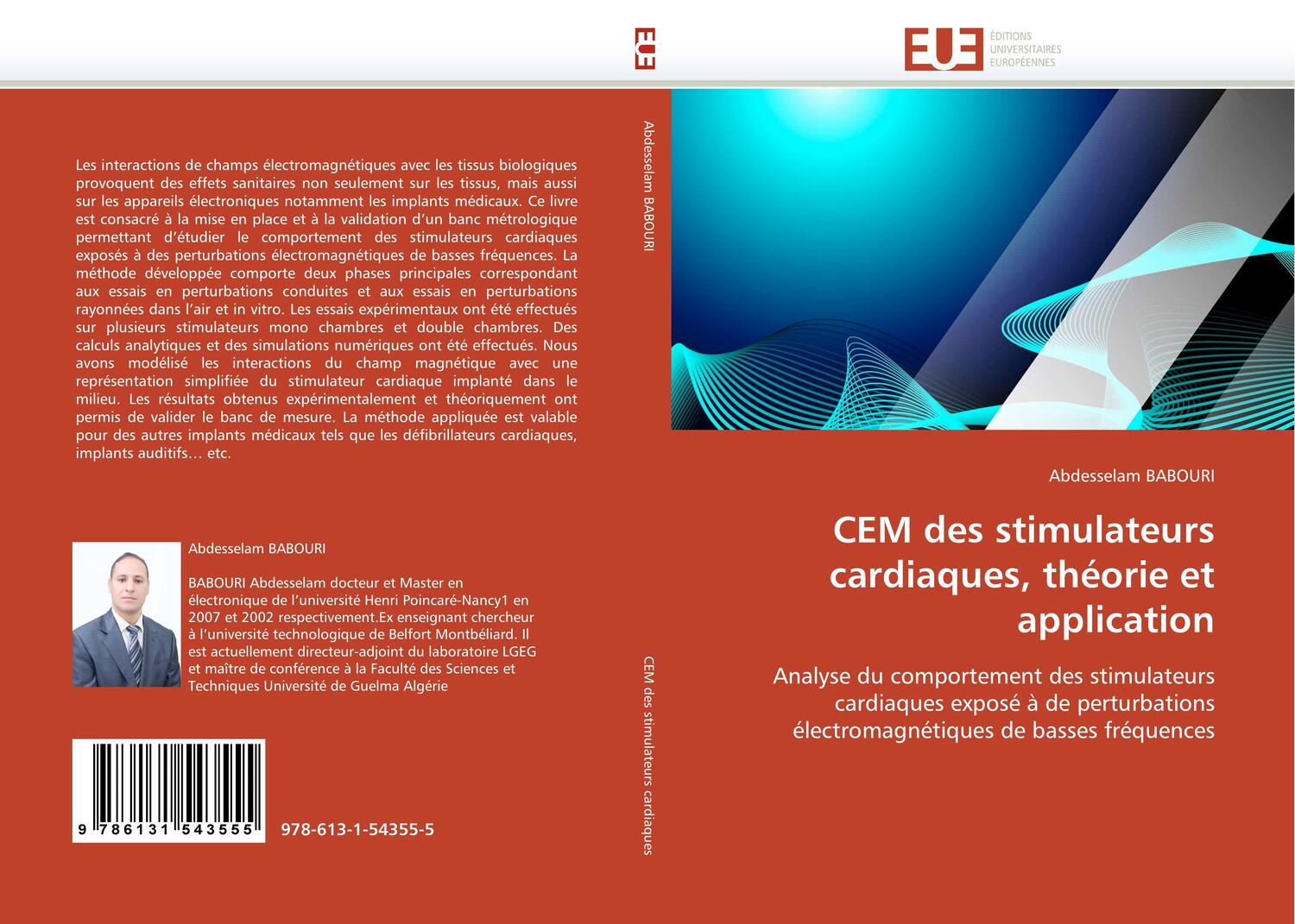 Cover: 9786131543555 | CEM des stimulateurs cardiaques, théorie et application | Babouri