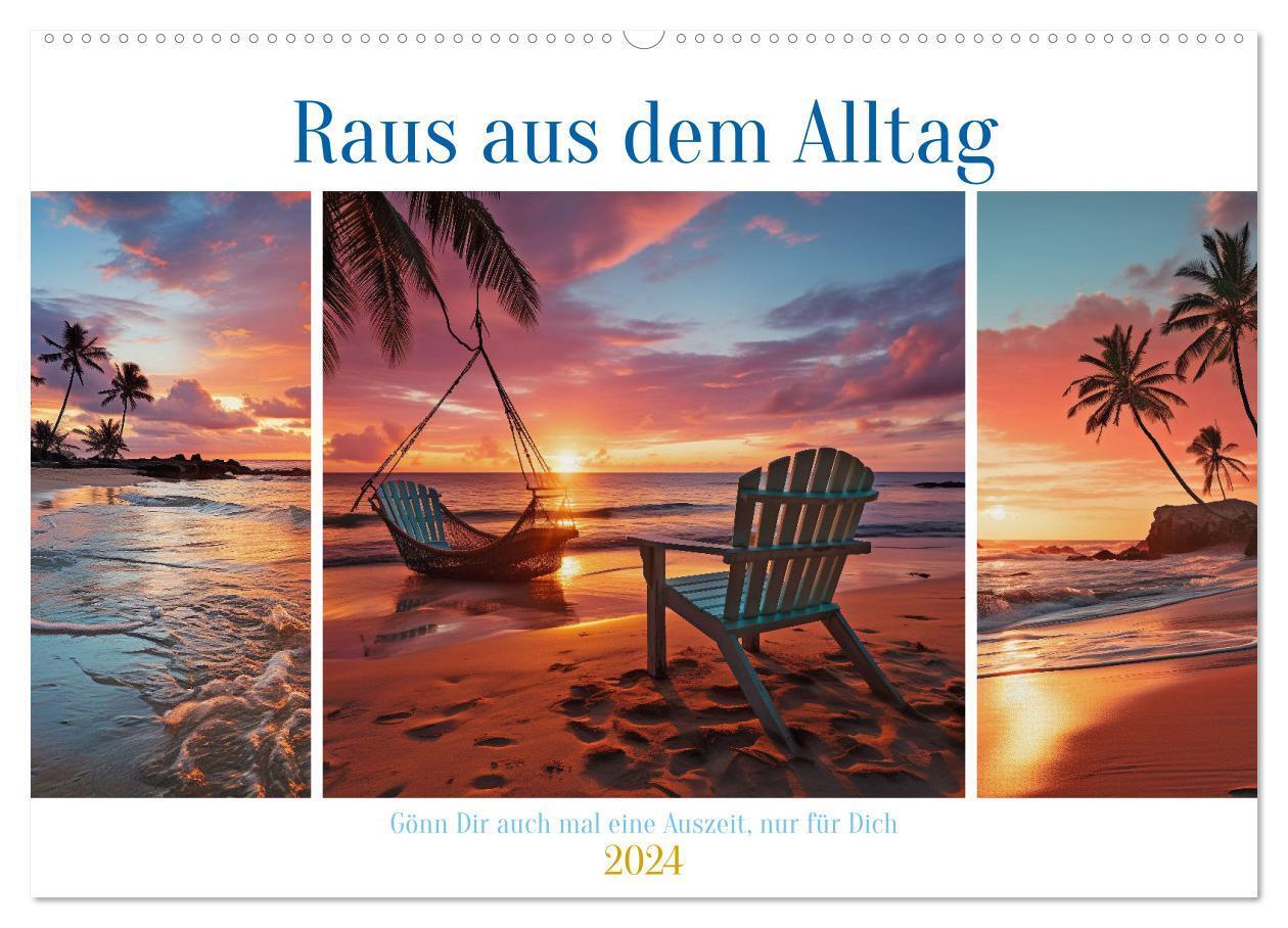 Cover: 9783383663499 | Raus aus dem Alltag (Wandkalender 2024 DIN A2 quer), CALVENDO...