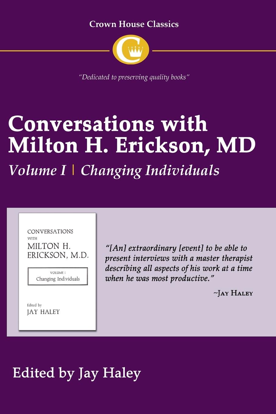 Cover: 9781935810148 | Conversations with Milton H. Erickson MD Volume I | Jay Hayley | Buch